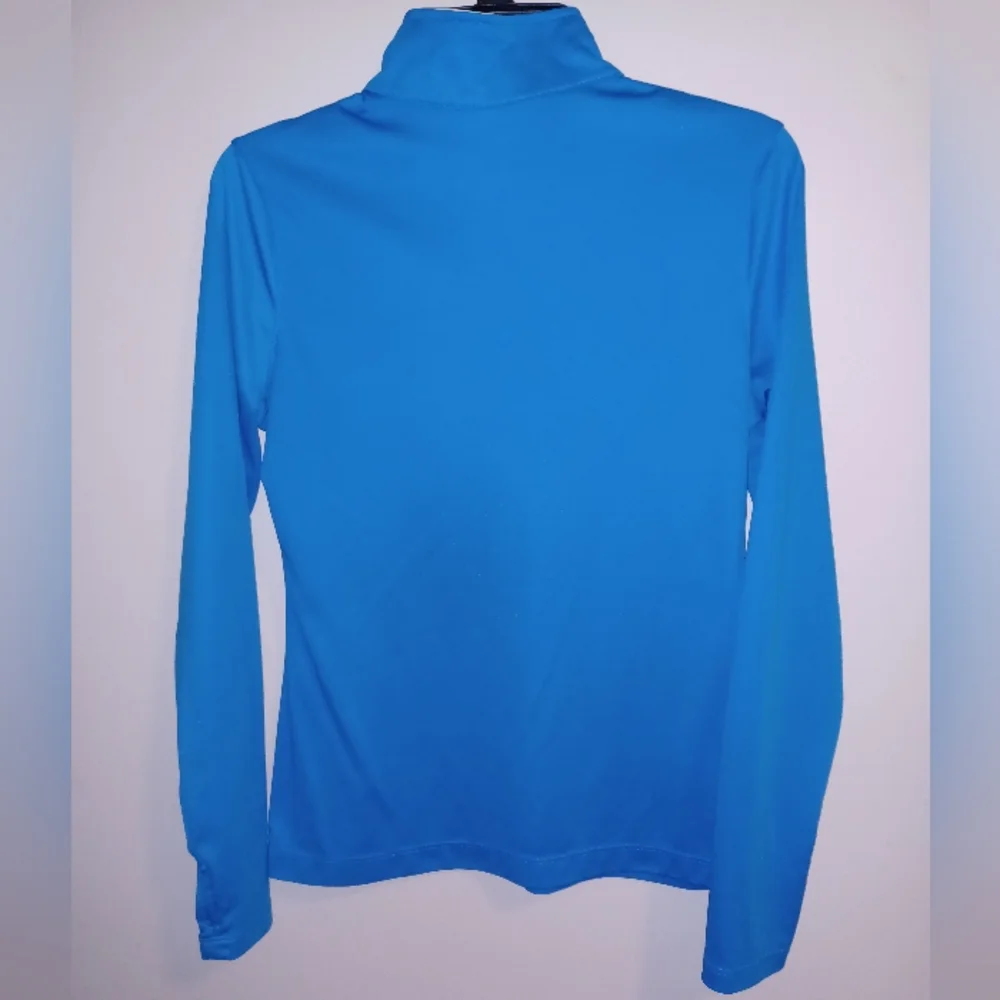 Danskin Now Women's Blue Quarter-Zip Top Pullover - Picture 4 of 4